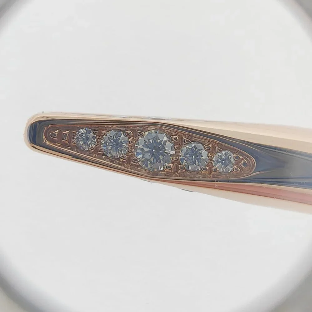 Cartier Juste un Clou Bracelet 18K Rose Gold with Diamonds Size 16 - Picture 13 of 14